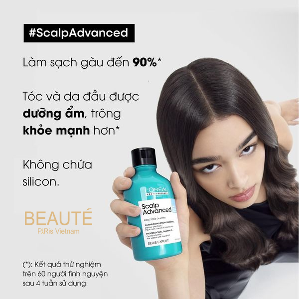 Dầu Gội Trị Gàu Loreal Scalp Advanced Peliculles Dandruff 300ML