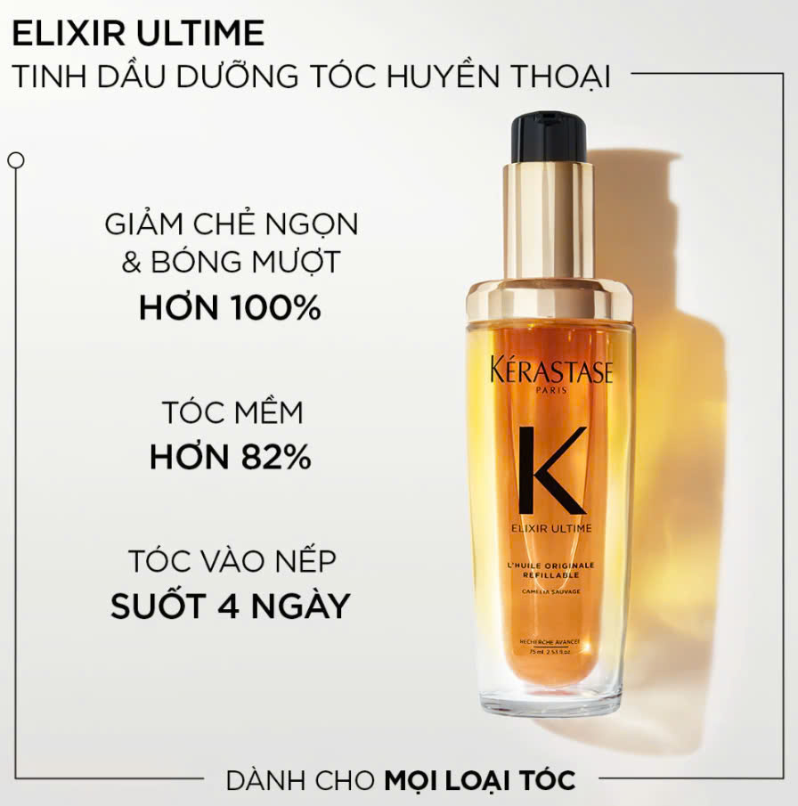 Tinh dầu dưỡng tóc chắc khỏe Kérastase Elixir Ultime