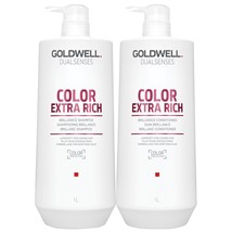 Dầu Gội Xả Goldwell Color Extra Rich Dưỡng Màu Tóc Nhuộm 1000ML